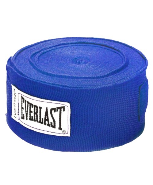 Бинт боксерский Everlast 4463BL, 2.5 м, эластик, синий (386603)