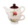 Набор: чайник и чашка серия "villa taranto "шиповник" 400 мл. 17*10*17 см. Lefard (493-646)