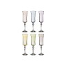 Набор бокалов для шампанского из 6 шт. "грейс микс" 190 мл..высота=25 см. Crystalex Cz (674-482) 