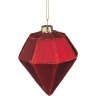 Декоративное изделие шар стеклянный 8*10 см. цвет: красный Dalian Hantai (D-862-075) 
