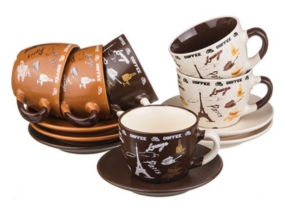 Чайный набор на 6 персон 12 пр. 250 мл.высота=7 см. Lefard (756-100)