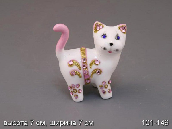 Фигурка "кот" высота=7 см. Hangzhou Jinding (101-149) 