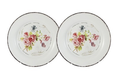 Набор из 2-х десертных тарелок Розы LF Ceramic (LF-55E2258-4-AL)