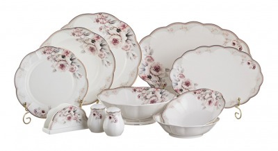 Столовый сервиз "диана" на 6 персон 26 пр. Porcelain Manufacturing (264-639) 
