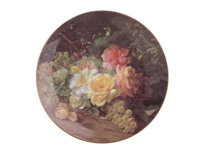 Тарелка настенная декоративная "цветы" диаметр=20 см. Hangzhou Jinding (84-276) 