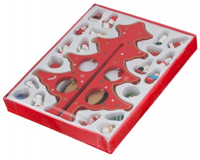 Декоративное изделие "елочка красная с игрушками" 15*23 см. Polite Crafts&gifts (102-500) 