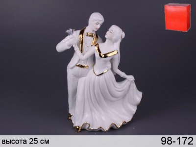 Фигурка "танцующая пара" 15*11 см. высота=24 см. Hangzhou Jinding (98-172) 