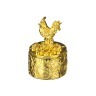 Шкатулка "золотой петушок" 5,5*5,5*8,3 см. Polite Crafts&gifts (117-254) 