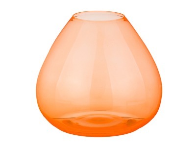 Ваза "neon" оранжевая высота=18,5 см. Crystalex Cz (674-327) 