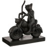 Светильник с абажуром "кот на мотоцикле" e27 40w 30*13 см. высота=39 см. Comego Enterprise (599-159) 