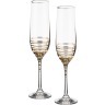 Набор бокалов для шампанского из 2 шт. "spiral" 190 мл. высота=23 см. Bohemia Crystal (674-550)