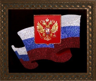 Картина Флаг с кристаллами Swarovski (2039)