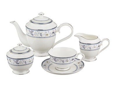 Чайный сервиз на 6 персон 15 пр.1000/250/300/350 мл. Porcelain Manufacturing (264-676) 
