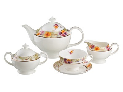 Чайный сервиз на 6 персон 15 пр." кларисса" 1100/200 мл. Porcelain Manufacturing (440-154) 