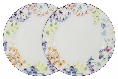 Набор из 2-х обеденных тарелок Акварель - PWW-TD150248-27AL Primavera