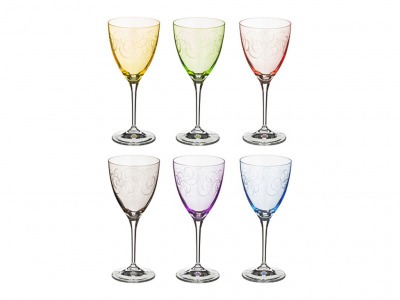 Набор бокалов для вина из 6 шт. "кейт" 250 мл..высота=19 см. Crystalex Cz (674-486) 
