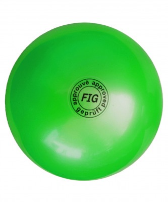 Мяч для художественной гимнастики АВ2801, 19 см, 400 г, зеленый (7947)