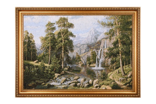 Гобеленовая картина "лесной водопад" 115*84 см. Оптпромторг Ооо (404-1301-01) 