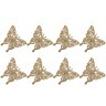 Декоративное изделие:набор бабочек из 8 шт. цвет: золото высота=9 см  (кор=450 наб.) Lefard (858-071)