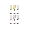 Набор бокалов для шампанского из 6 шт. "кейт" 220 мл..высота=23 см. Bohemia Crystal (674-488)