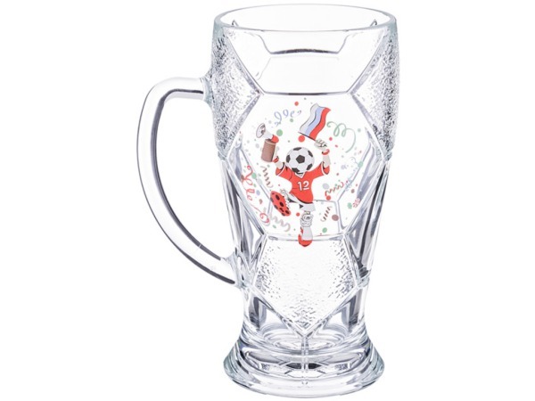 Кружка для пива "лига" "чемпион" объём 500 мл. без упаковки (381-618) 