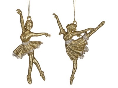 Декоративное изделие "балерина" золото/серебро 9*2 см.высота=14 см.(мал-24/кор Myco International (D-865-044) 