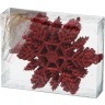 Декоративное изделие:набор снежинок из 8 шт. цвет: красный высота=11 см Polite Crafts&gifts (858-073) 