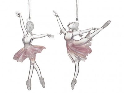 Декоративное изделие "балерина" жемчужно розовый/серебро 10,5*14 см. (мал-24/к Myco International (865-045) 