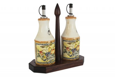 Набор из 2-х бутылок для масла  и уксуса на подставке Старая Тоскана - LCS872L-OT-AL LCS