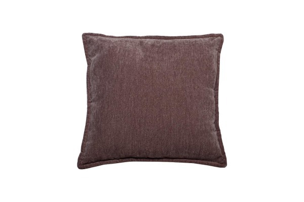 Подушка квадратная темно-розовая шинилл  45х45 см - TT-00000765