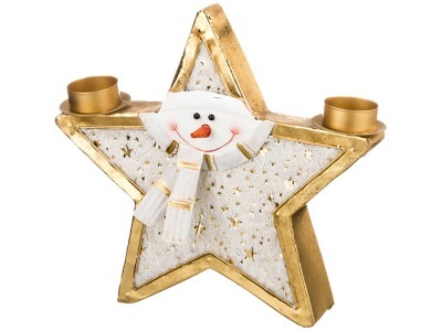 Подсвечник 2-х рожковый "звезда"  23*11*37.5 см. Polite Crafts&gifts (233-175) 