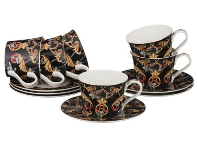Чайный набор на 6 персон 12 пр. 240 мл. Porcelain Manufacturing (264-726) 