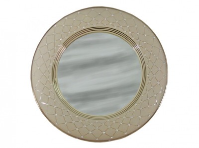 Зеркало настенное круглое Murano Tortora White Delta ( DEL850_TOB-AL )
