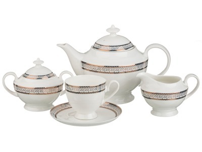 Чайный сервиз "афина"на 6 персон 15 пр.1200/250 мл. Porcelain Manufacturing (169-060) 