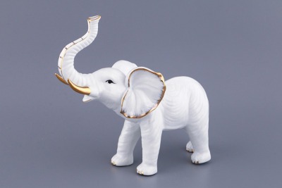 Фигурка "слон" белый 23*10 см.высота=25 см. Hangzhou Jinding (98-100) 