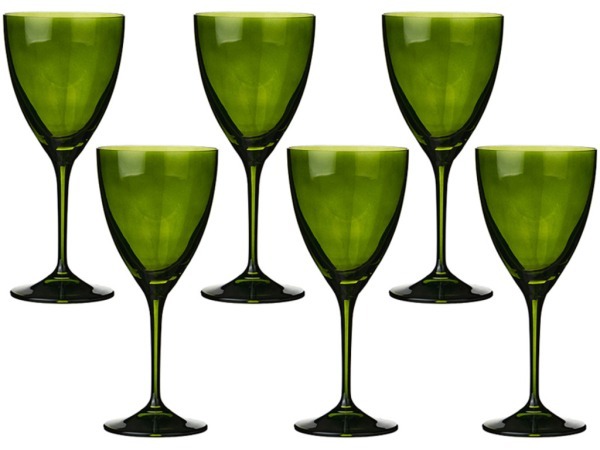 Набор бокалов для вина из 6 шт. "kate" 250 мл.высота=19 см. (кор=8набор.) Bohemia Crystal (674-573)