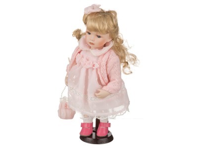 Фарфоровая кукла с мягконабивным туловищем высота=30 см. Jiangsu Holly (485-220) 