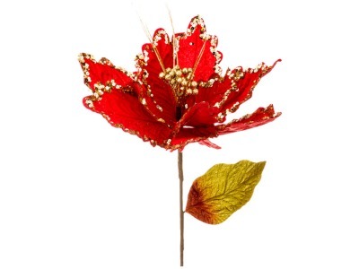Цветок искусственный "пуансетия" длина=80 cm. Huajing Plastic (241-1824) 