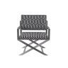 Кресло, ткань черно-белая с рисунком 72х71х86 см - TT-00000445
