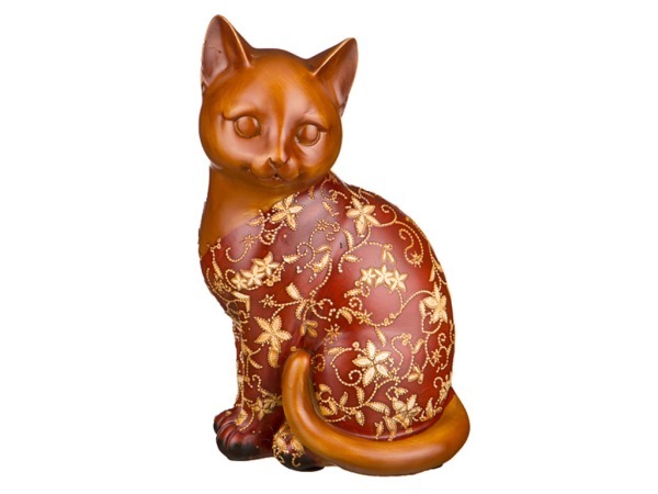 Фигурка "кошка красная развитие творческих способностей" 15*12*25 см. Hong Kong (114-225) 