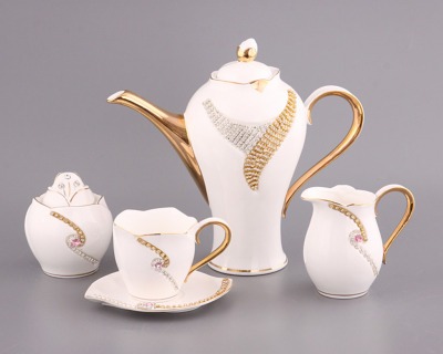 Чайный сервиз на 6 персон 15 пр.1400/250 мл. Porcelain Manufacturing (451-128) 