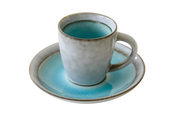 Чашка с блюдцем Origin (голубая) без инд.упаковки - EL-1805_OGLB Easy Life (R2S)