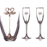 Набор бокалов для шампанского из 2 шт.с серебрянной каймой 170 мл. Оптпромторг Ооо (802-651594) 