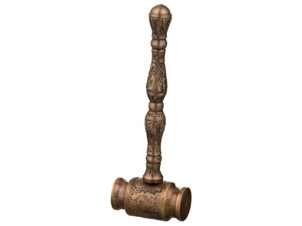 Молоток декоративный латунь антик 5*3 см. высота=15 см. Global Indian (877-384) 