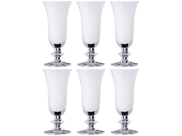 Набор бокалов для шампанского из 6 шт. 200 мл. высота=18 см. White Cristal (647-733) 