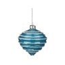 Декоративное изделие шар стеклянный диаметр=8 см. высота=9 см. цвет: голубой (кор=96шт.) Dalian Hantai (862-087)