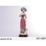 Статуэтка "дама с собачкой" высота=35 см. глянцевая P.n.ceramics (431-040) 