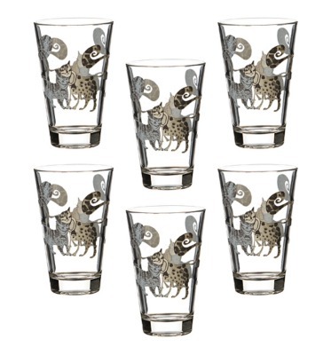 Набор стаканов "коты", 6 шт., 310 мл Cerve S.p.a. (650-546) 
