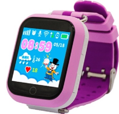 Детские часы Wolnex smart baby watch GW200S розовые (53932)
