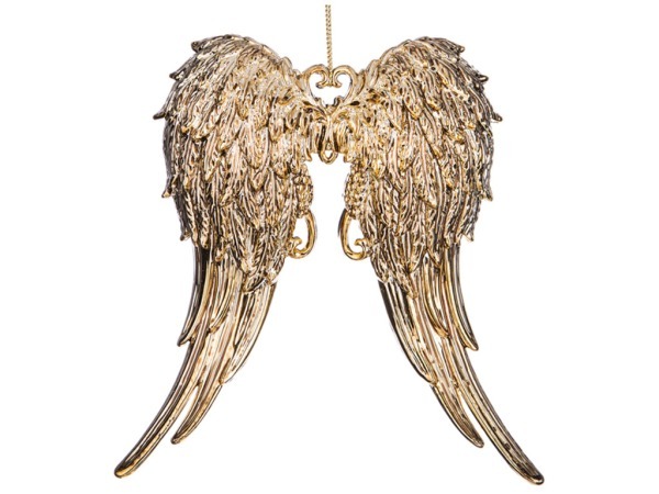 Декоративное изделие "крылья ангела" 15*11 см. цвет: античное золото без упаковки (мал=24шт./кор=19 Lefard (865-342)